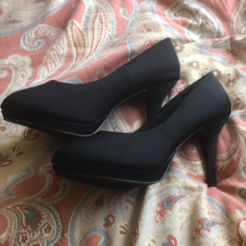 Black heels.